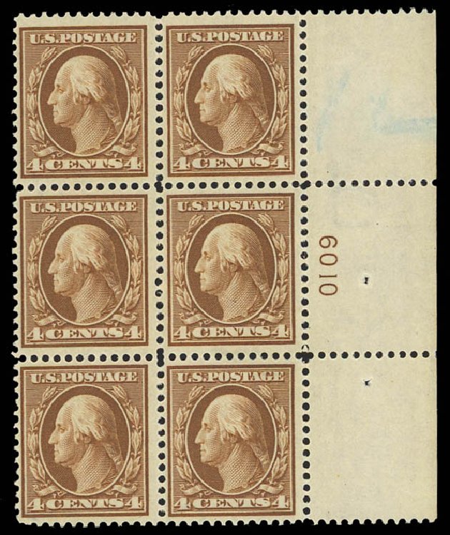 Cost of US Stamps Scott Catalogue # 377 - 4c 1911 Washington Perf 12. Daniel Kelleher Auctions, Apr 2012, Sale 629, Lot 314
