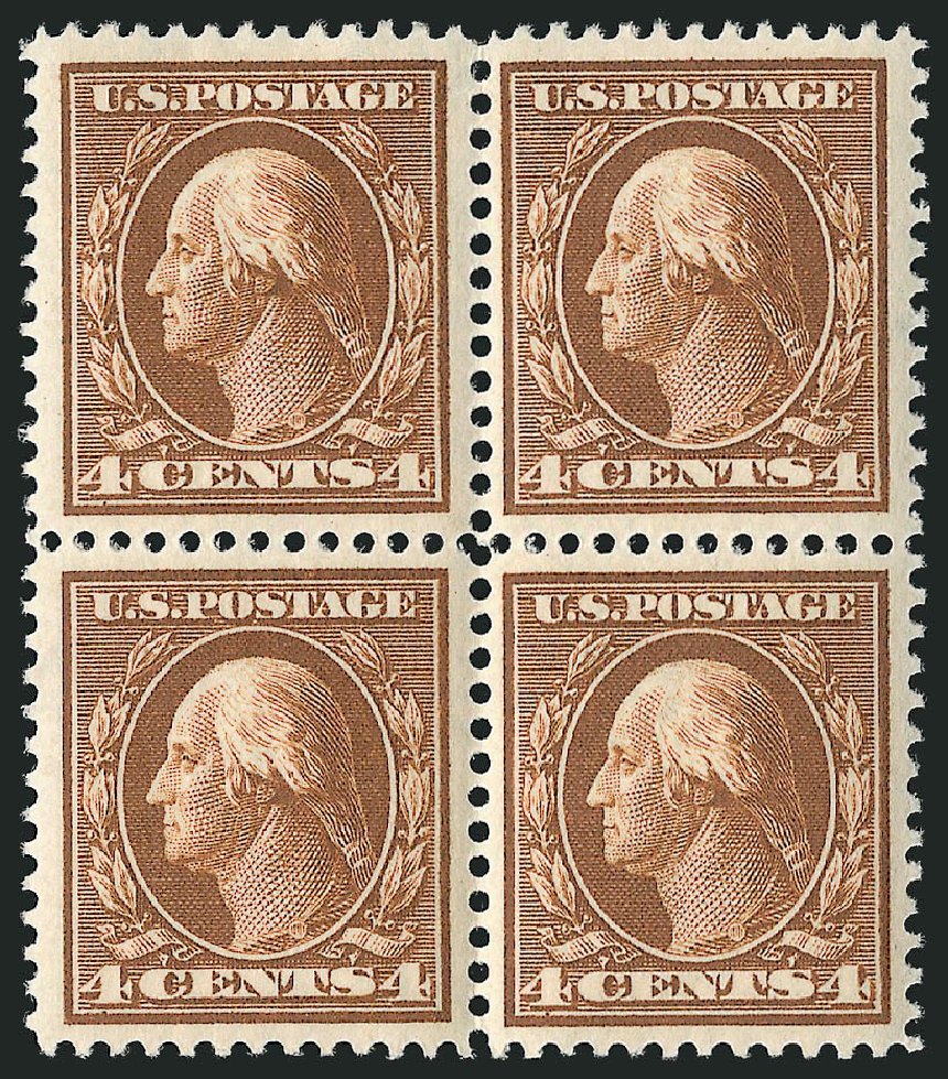 Price of US Stamps Scott Catalog 377 - 1911 4c Washington Perf 12. Robert Siegel Auction Galleries, Mar 2012, Sale 1019, Lot 755