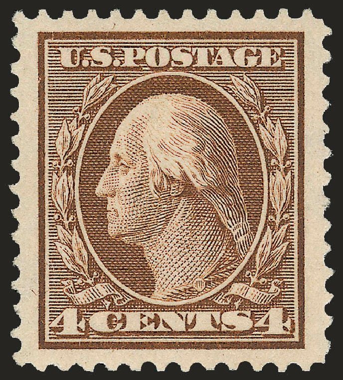 Costs of US Stamp Scott Catalog 377: 1911 4c Washington Perf 12. Robert Siegel Auction Galleries, Dec 2008, Sale 967, Lot 4712
