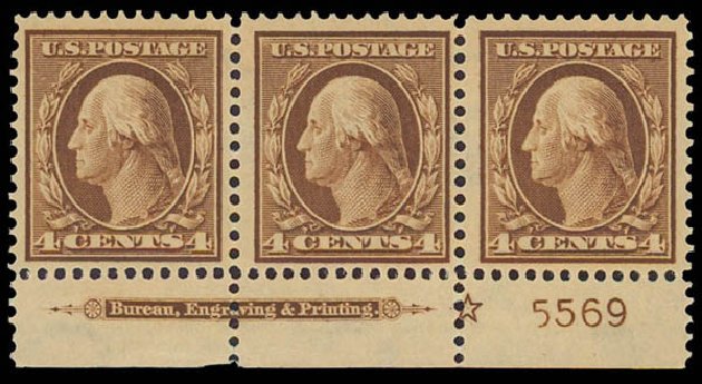 Prices of US Stamp Scott Catalog 377: 4c 1911 Washington Perf 12. Daniel Kelleher Auctions, Jun 2012, Sale 630, Lot 1793