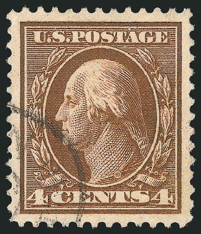 Price of US Stamps Scott Catalog #377: 4c 1911 Washington Perf 12. Robert Siegel Auction Galleries, Oct 2012, Sale 1032, Lot 3486