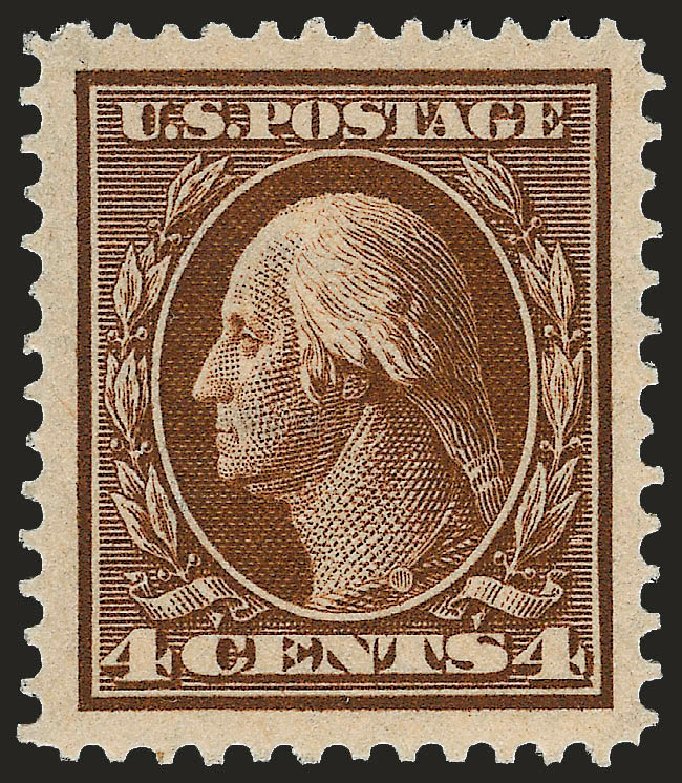 Prices of US Stamps Scott Catalog #377: 4c 1911 Washington Perf 12. Robert Siegel Auction Galleries, Sep 2008, Sale 962, Lot 2686