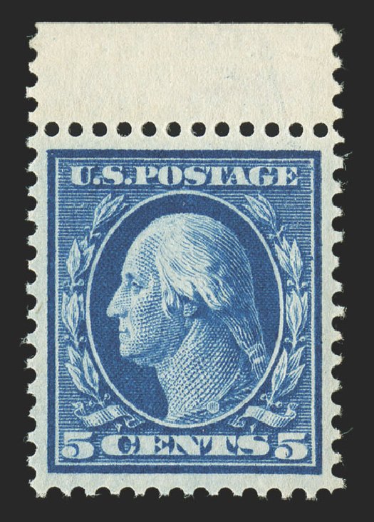 Values of US Stamps Scott Cat. #378 - 1911 5c Washington Perf 12. Spink Shreves Galleries, Nov 2012, Sale 141, Lot 157