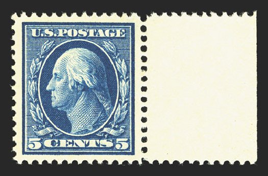 US Stamps Prices Scott Catalog #378 - 5c 1911 Washington Perf 12. Spink Shreves Galleries, Mar 2013, Sale 142, Lot 337