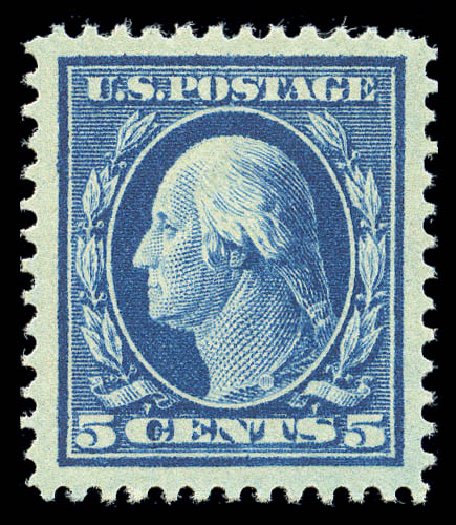 Prices of US Stamp Scott Cat. 378: 5c 1911 Washington Perf 12. Matthew Bennett International, Sep 2010, Sale 331, Lot 706