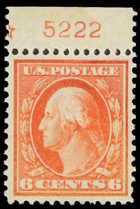 Values of US Stamp Scott Catalog #379: 1911 6c Washington Perf 12. Daniel Kelleher Auctions, Jun 2012, Sale 630, Lot 1797