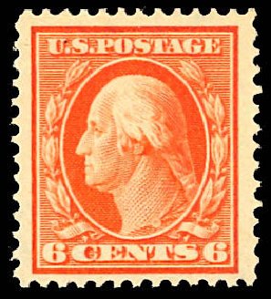 Price of US Stamps Scott Cat. 379 - 1911 6c Washington Perf 12. Daniel Kelleher Auctions, Dec 2012, Sale 633, Lot 657
