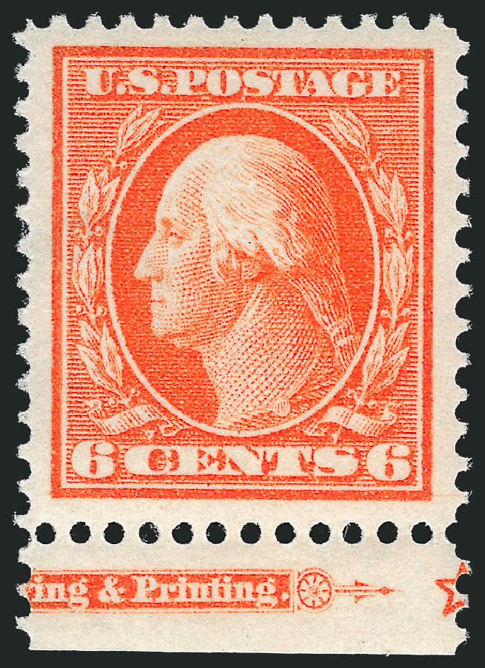 Price of US Stamp Scott # 379 - 6c 1911 Washington Perf 12. Robert Siegel Auction Galleries, Jun 2012, Sale 1026, Lot 1399