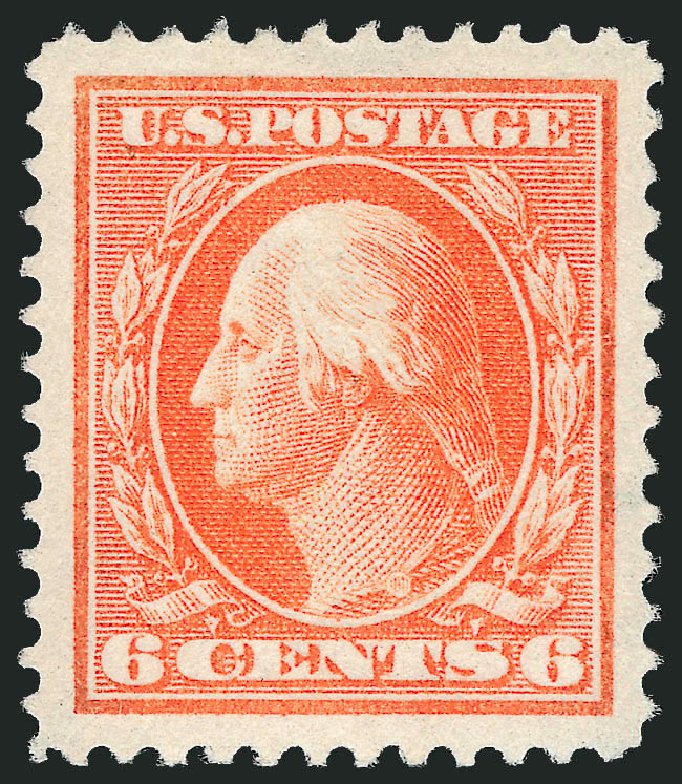 Value of US Stamps Scott Catalog #379: 1911 6c Washington Perf 12. Robert Siegel Auction Galleries, Sep 2009, Sale 968B, Lot 480