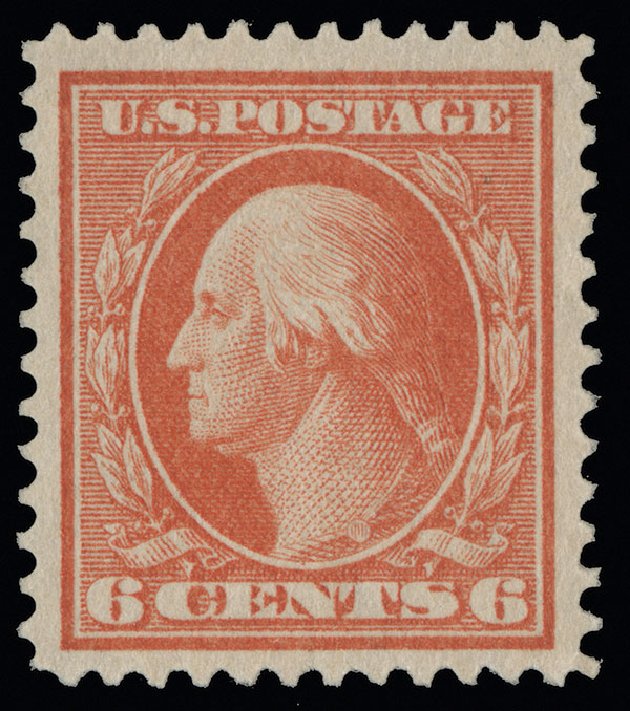 US Stamps Value Scott Catalogue # 379: 6c 1911 Washington Perf 12. Spink Shreves Galleries, Aug 2013, Sale 144, Lot 221