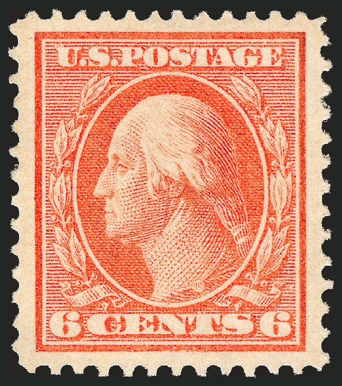 Cost of US Stamp Scott Cat. # 379 - 1911 6c Washington Perf 12. Robert Siegel Auction Galleries, Dec 2009, Sale 982, Lot 5765