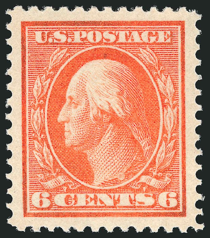 Values of US Stamp Scott Catalog #379 - 6c 1911 Washington Perf 12. Robert Siegel Auction Galleries, Nov 2012, Sale 1034, Lot 352