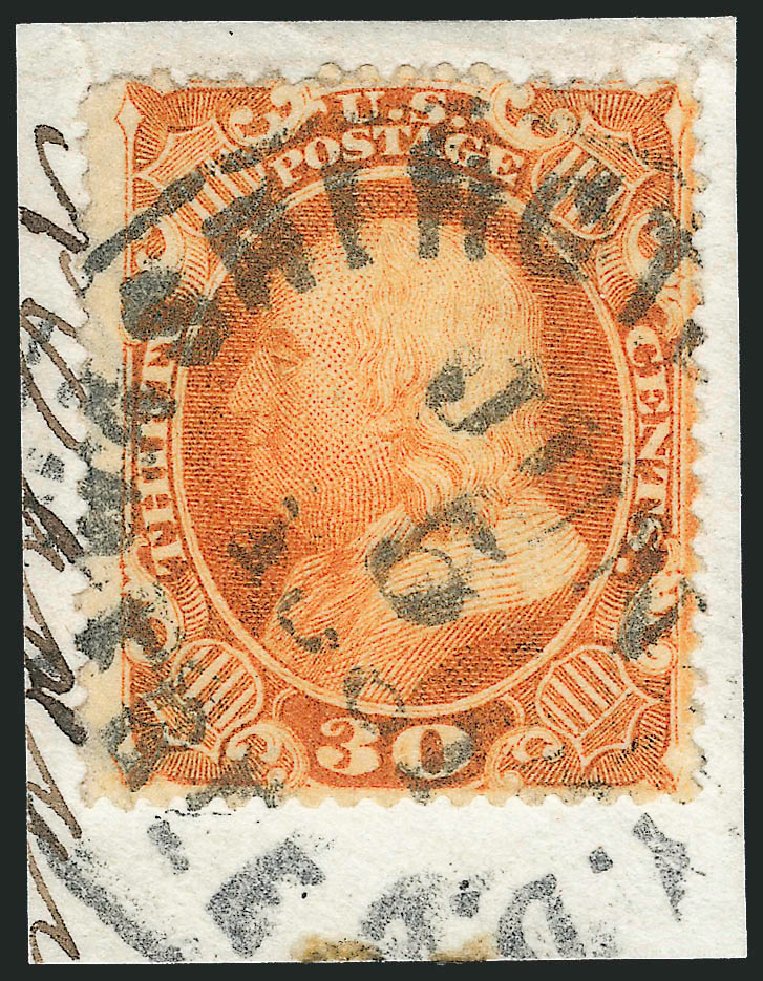 Value of US Stamps Scott Cat. 38 - 30c 1860 Franklin. Robert Siegel Auction Galleries, Mar 2011, Sale 1007, Lot 2177