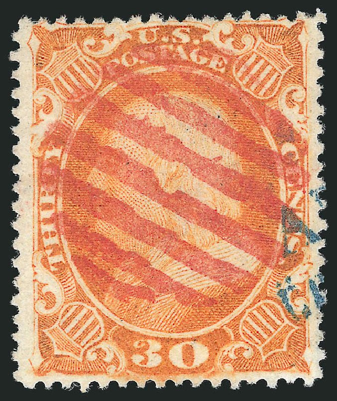 Price of US Stamps Scott Catalog #38 - 30c 1860 Franklin. Robert Siegel Auction Galleries, Sep 2014, Sale 1078, Lot 128