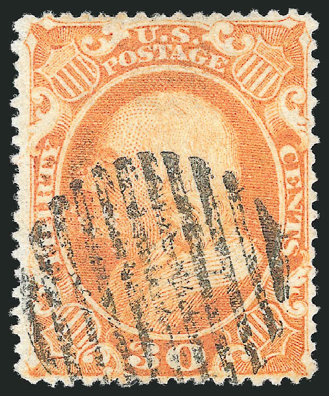 US Stamps Prices Scott 38 - 1860 30c Franklin. Robert Siegel Auction Galleries, Sep 2014, Sale 1078, Lot 130