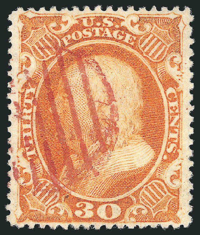 Prices of US Stamp Scott Catalog # 38: 30c 1860 Franklin. Robert Siegel Auction Galleries, Sep 2009, Sale 976, Lot 1270