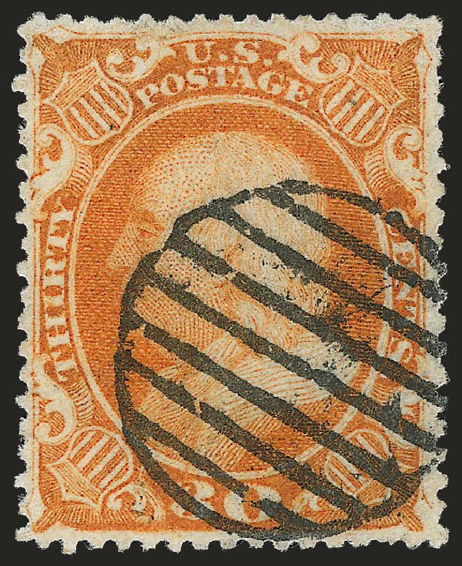 Cost of US Stamp Scott Catalogue # 38 - 1860 30c Franklin. Robert Siegel Auction Galleries, Jun 2010, Sale 989, Lot 80