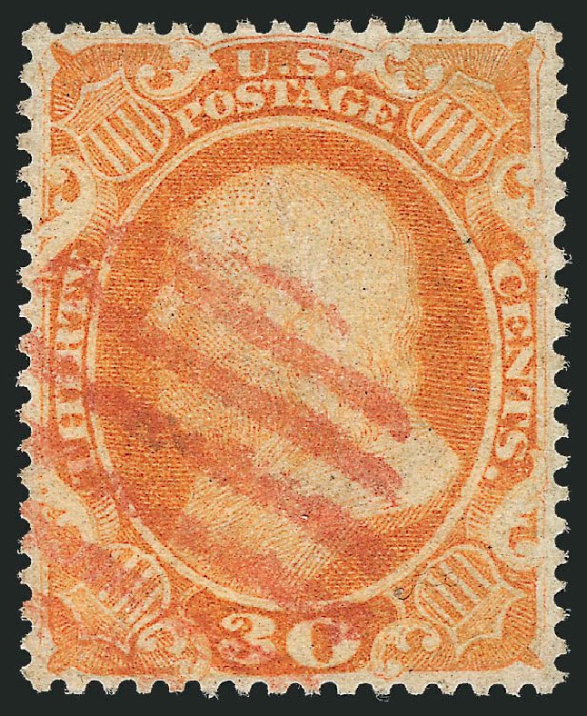 Prices of US Stamps Scott # 38: 30c 1860 Franklin. Robert Siegel Auction Galleries, Mar 2011, Sale 1007, Lot 2175