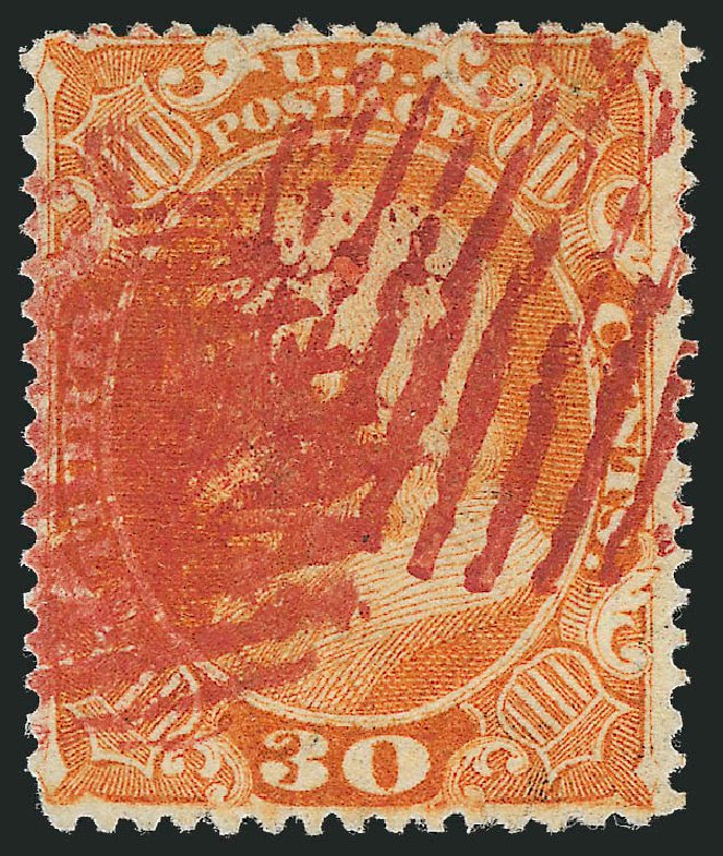 Price of US Stamp Scott Catalogue # 38: 1860 30c Franklin. Robert Siegel Auction Galleries, Mar 2011, Sale 1007, Lot 2182