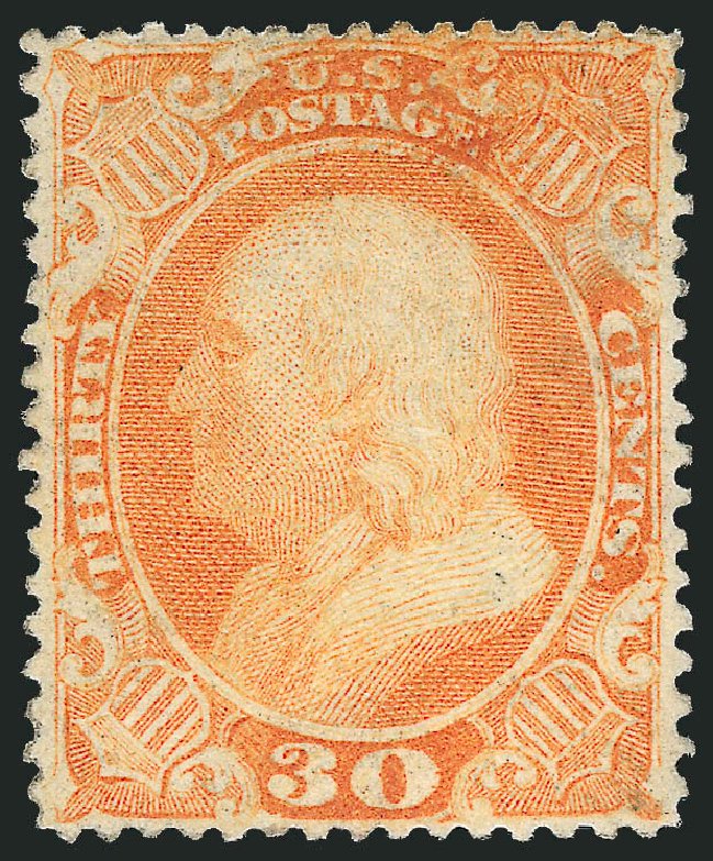 Price of US Stamp Scott #38: 30c 1860 Franklin. Robert Siegel Auction Galleries, Jun 2009, Sale 975, Lot 1226