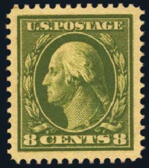 Prices of US Stamp Scott Cat. #380: 1911 8c Washington Perf 12. Harmer-Schau Auction Galleries, Aug 2012, Sale 94, Lot 1517