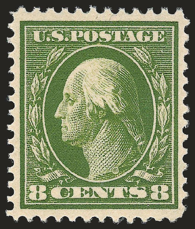 Price of US Stamp Scott 380: 1911 8c Washington Perf 12. Robert Siegel Auction Galleries, Apr 2010, Sale 984, Lot 837
