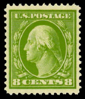 Cost of US Stamps Scott Catalog # 380: 8c 1911 Washington Perf 12. Daniel Kelleher Auctions, Mar 2013, Sale 635, Lot 498