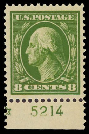 Cost of US Stamp Scott # 380 - 1911 8c Washington Perf 12. Daniel Kelleher Auctions, Jun 2012, Sale 630, Lot 1799