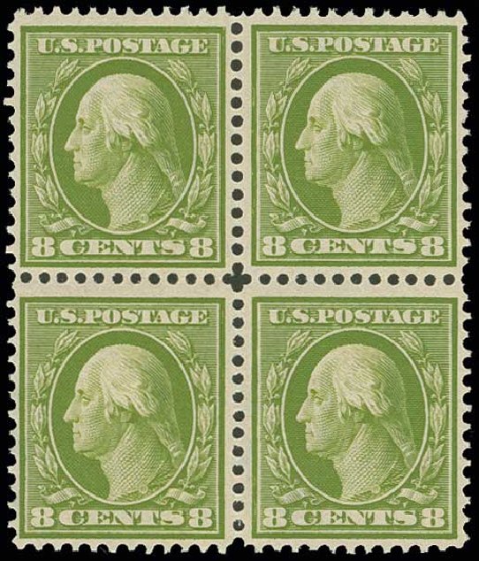 Values of US Stamps Scott Catalogue # 380: 1911 8c Washington Perf 12. H.R. Harmer, Jun 2013, Sale 3003, Lot 1271