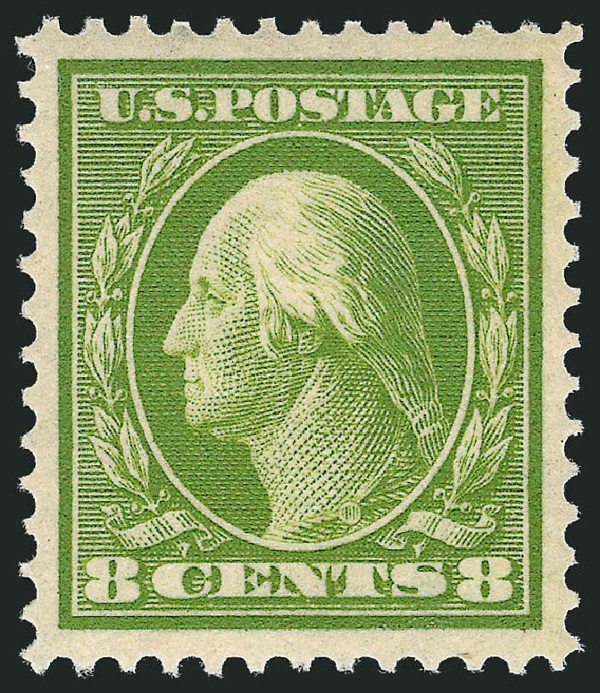 Price of US Stamps Scott Catalogue # 380: 1911 8c Washington Perf 12. Robert Siegel Auction Galleries, Dec 2012, Sale 1037, Lot 2021