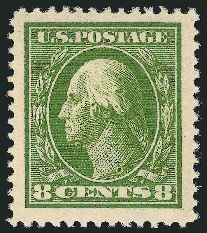 Prices of US Stamps Scott Catalogue # 380 - 1911 8c Washington Perf 12. Robert Siegel Auction Galleries, Sep 2009, Sale 968B, Lot 481