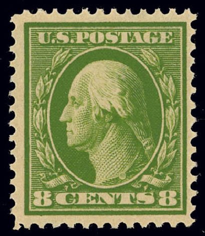 Costs of US Stamps Scott #380: 8c 1911 Washington Perf 12. Daniel Kelleher Auctions, Feb 2013, Sale 634, Lot 244