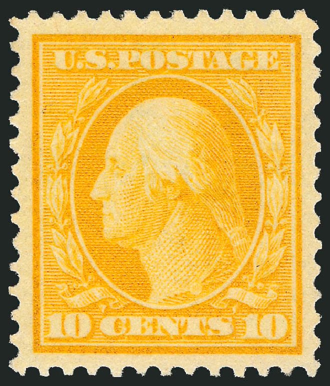 Cost of US Stamp Scott Cat. #381 - 1911 10c Washington Perf 12. Robert Siegel Auction Galleries, Dec 2013, Sale 1062, Lot 557