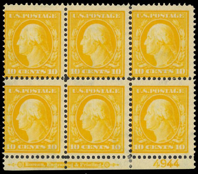 Costs of US Stamps Scott Catalogue #381: 10c 1911 Washington Perf 12. Daniel Kelleher Auctions, Aug 2012, Sale 631, Lot 1158