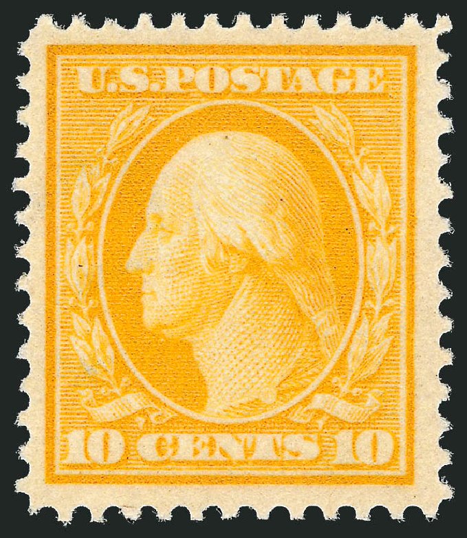US Stamps Prices Scott Catalog 381 - 10c 1911 Washington Perf 12. Robert Siegel Auction Galleries, Dec 2011, Sale 1017, Lot 780