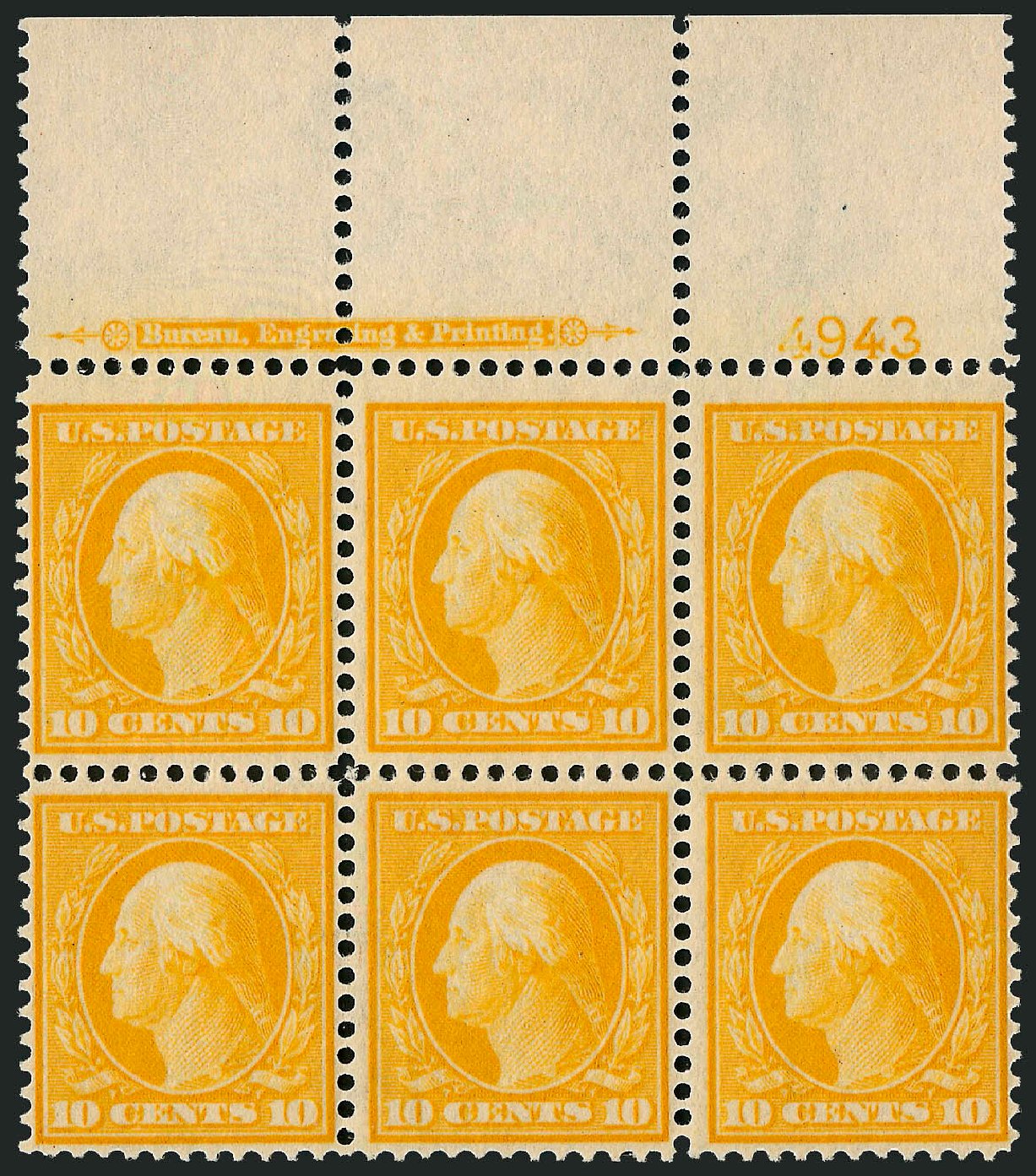 Price of US Stamp Scott Catalogue 381: 10c 1911 Washington Perf 12. Robert Siegel Auction Galleries, Sep 2008, Sale 962, Lot 2690