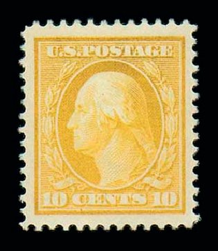 US Stamp Price Scott Catalog #381 - 10c 1911 Washington Perf 12. Matthew Bennett International, Jun 2007, Sale 319, Lot 1404