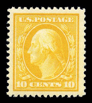 Price of US Stamps Scott Catalogue # 381 - 1911 10c Washington Perf 12. Matthew Bennett International, Sep 2010, Sale 333, Lot 3744
