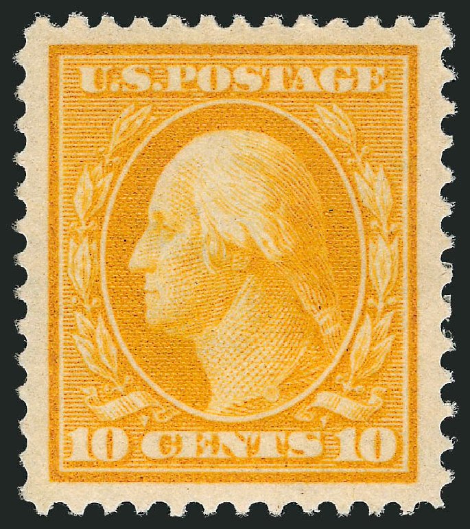 Value of US Stamps Scott # 381: 1911 10c Washington Perf 12. Robert Siegel Auction Galleries, Nov 2012, Sale 1034, Lot 354