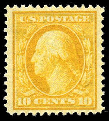 Values of US Stamp Scott 381 - 10c 1911 Washington Perf 12. Matthew Bennett International, Mar 2011, Sale 337, Lot 2853