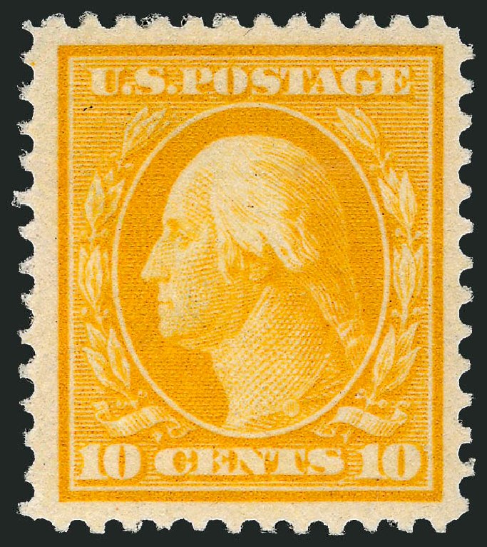 Costs of US Stamp Scott #381: 10c 1911 Washington Perf 12. Robert Siegel Auction Galleries, Dec 2008, Sale 967, Lot 4716