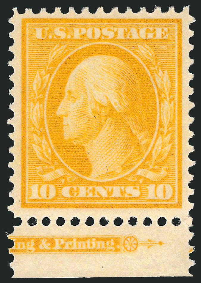 US Stamps Price Scott Catalog # 381: 1911 10c Washington Perf 12. Robert Siegel Auction Galleries, Sep 2009, Sale 976, Lot 1966