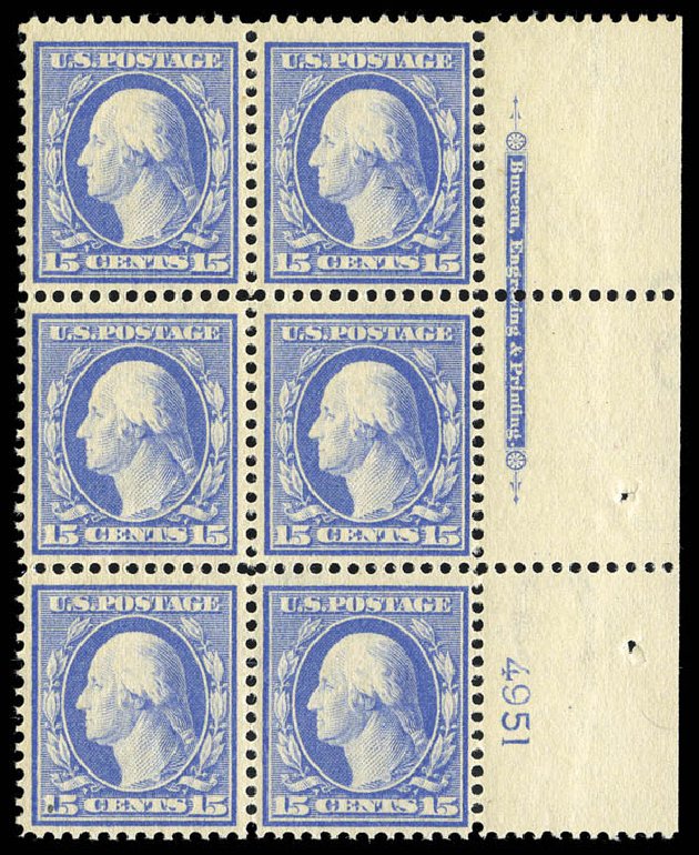 Value of US Stamp Scott 382 - 15c 1911 Washington Perf 12. Matthew Bennett International, Sep 2012, Sale 346, Lot 817