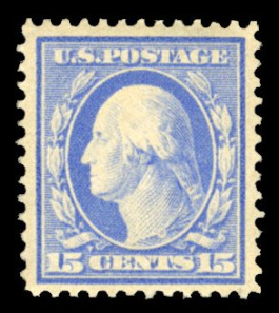 Costs of US Stamp Scott Catalogue #382 - 15c 1911 Washington Perf 12. Cherrystone Auctions, Jul 2013, Sale 201307, Lot 127