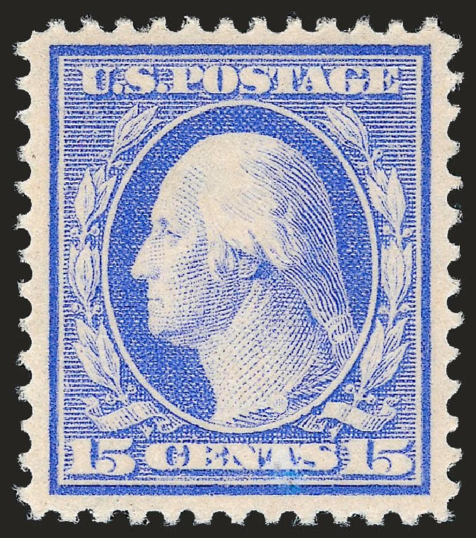 US Stamp Value Scott # 382 - 1911 15c Washington Perf 12. Robert Siegel Auction Galleries, Dec 2009, Sale 982, Lot 5769
