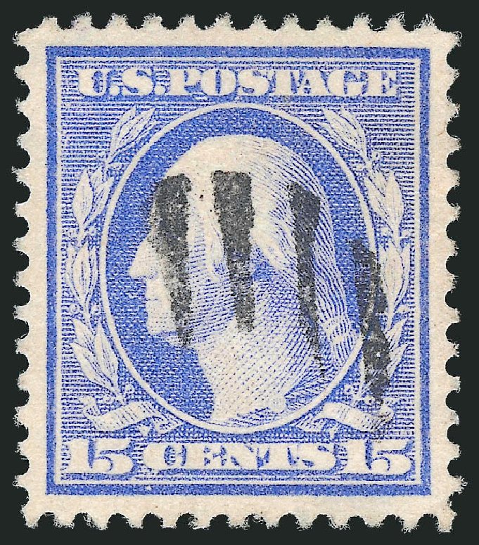 US Stamp Price Scott Catalogue 382: 1911 15c Washington Perf 12. Robert Siegel Auction Galleries, Oct 2012, Sale 1032, Lot 3491