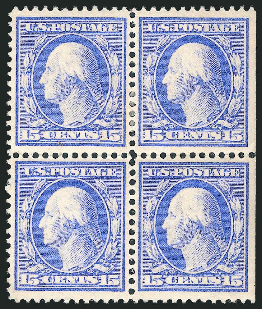 Value of US Stamp Scott #382: 1911 15c Washington Perf 12. Robert Siegel Auction Galleries, Jul 2013, Sale 1050, Lot 511