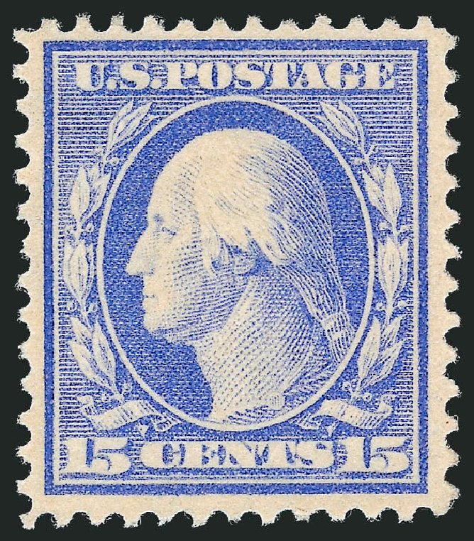 Price of US Stamps Scott Catalogue # 382 - 15c 1911 Washington Perf 12. Robert Siegel Auction Galleries, Oct 2012, Sale 1033, Lot 4205