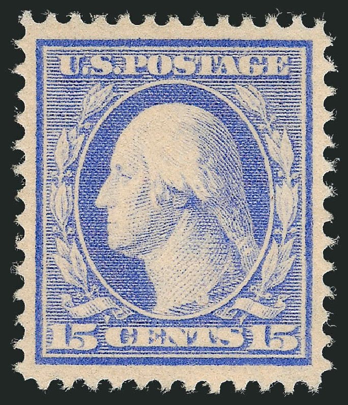 Costs of US Stamp Scott Catalogue # 382 - 15c 1911 Washington Perf 12. Robert Siegel Auction Galleries, Mar 2012, Sale 1019, Lot 762