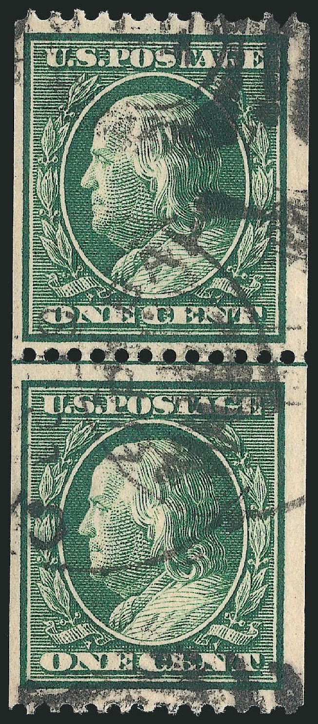US Stamps Price Scott Catalogue # 385 - 1910 1c Franklin Coil. Robert Siegel Auction Galleries, Oct 2010, Sale 997, Lot 5943